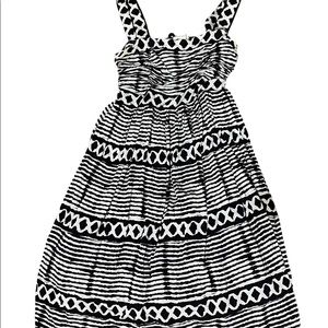 Anthropologie San Antonio black/white dress